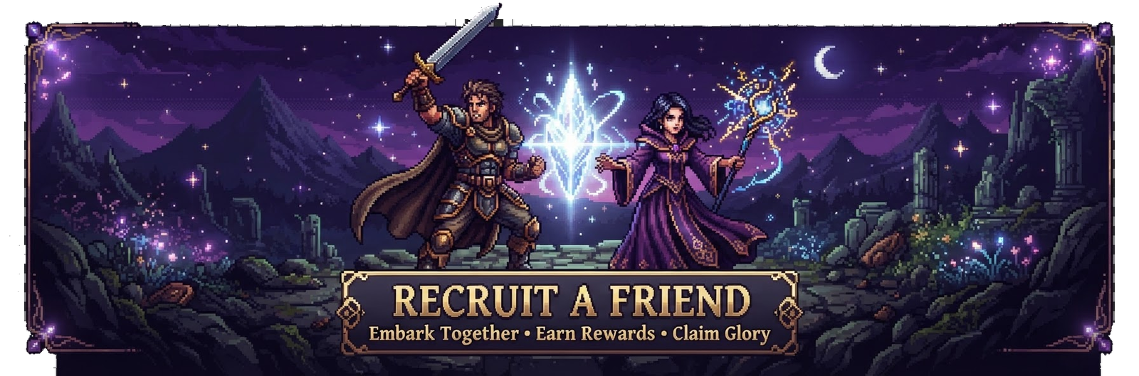 Recruit a Friend — Embark Together, Earn Rewards, Claim Glory