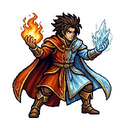 Human Elementalist, male