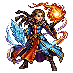 Dwarf Elementalist, female