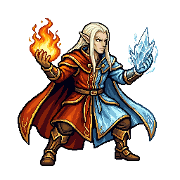 Elf Elementalist, male