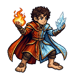 Halfling Elementalist, male