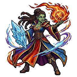 Orc Elementalist, female