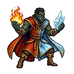 Warborn Elementalist, male