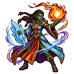 Warborn Elementalist, female