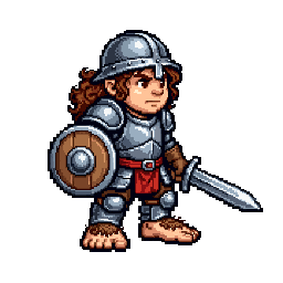 Halfling Fighter, male