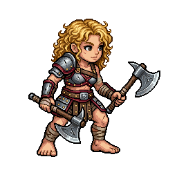 Halfling Gladiator, female