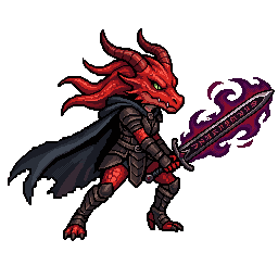 Dragonborn Hexblade, female