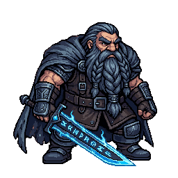 Dwarf Hexblade, male