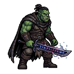 Orc Hexblade, male