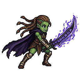 Orc Hexblade, female