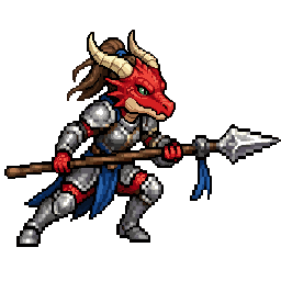 Dragonborn Lancer, female