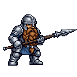 Dwarf Lancer, male