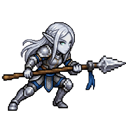 High Elf Lancer, female