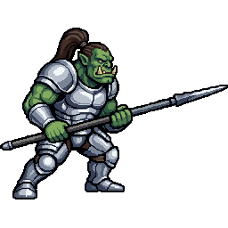 Orc Lancer, male