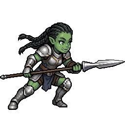 Orc Lancer, female