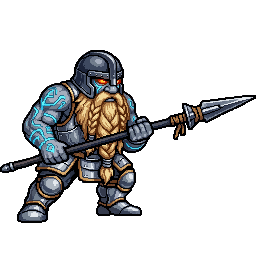 Runeguard Lancer, male