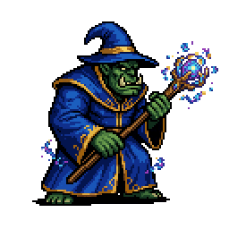 Orc Magician, male