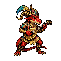 Dragonborn Minstrel, female
