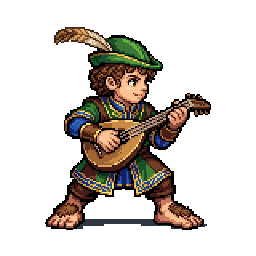 Halfling Minstrel, male