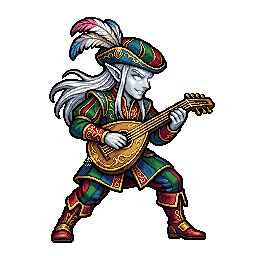 High Elf Minstrel, male