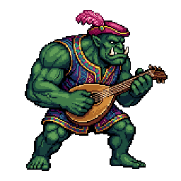 Orc Minstrel, male