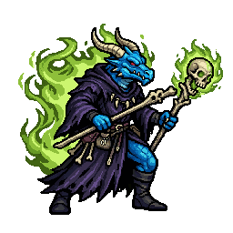 Dragonborn Necromancer, male