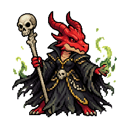 Dragonborn Necromancer, female
