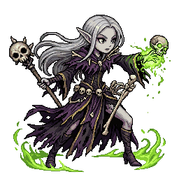 Elf Necromancer, female