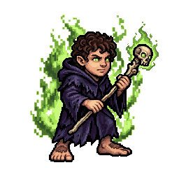 Halfling Necromancer, male