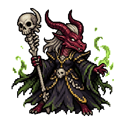 Wyrmkin Necromancer, female
