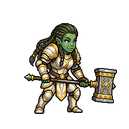 Orc Paladin, female