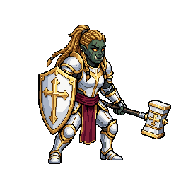 Warborn Paladin, female