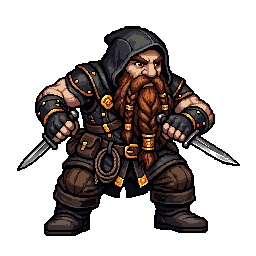 Dwarf Rogue, male