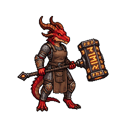 Dragonborn Runesmith, female