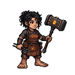 Halfling Runesmith, female