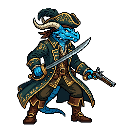 Dragonborn Skypirate, male