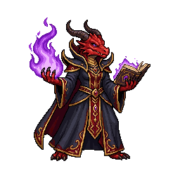 Dragonborn Warlock, female