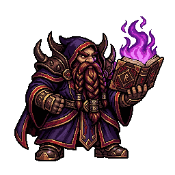 Dwarf Warlock, male