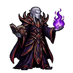 High Elf Warlock, male