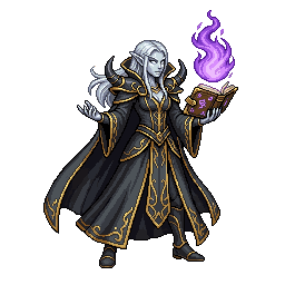 High Elf Warlock, female